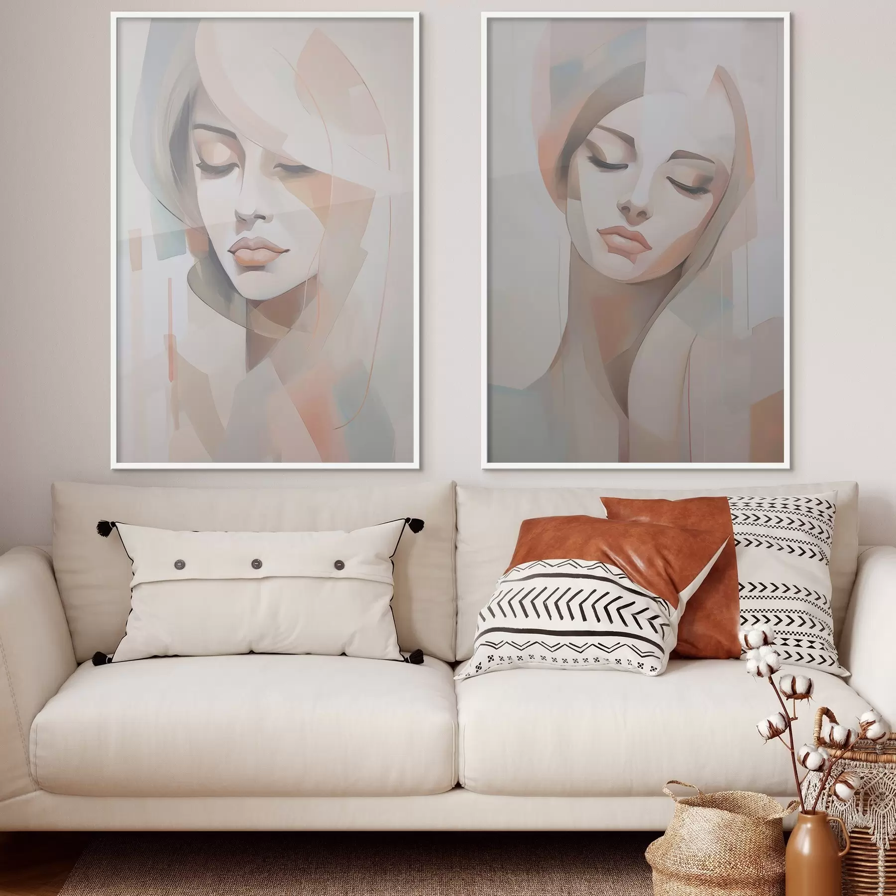 Fototapet Abstraktní portrét dívky d00768