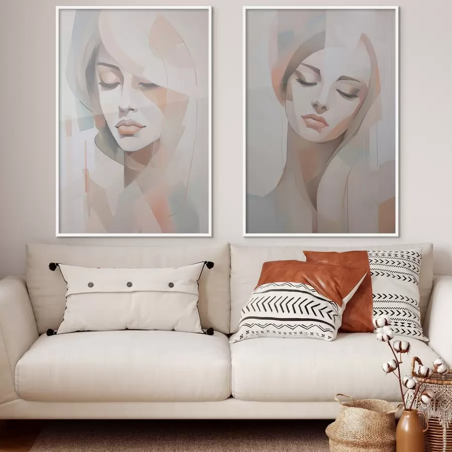 Fototapet Abstraktní portrét dívky d00768