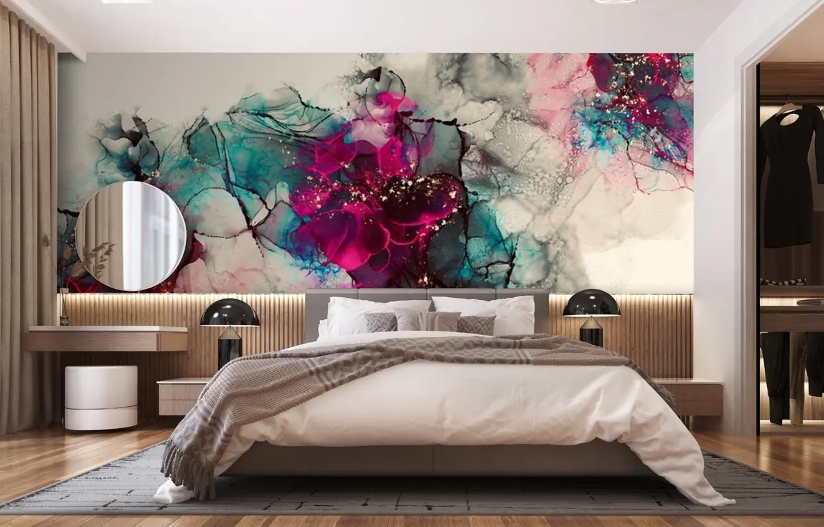 Fototapet Míchání červené a modré u71832