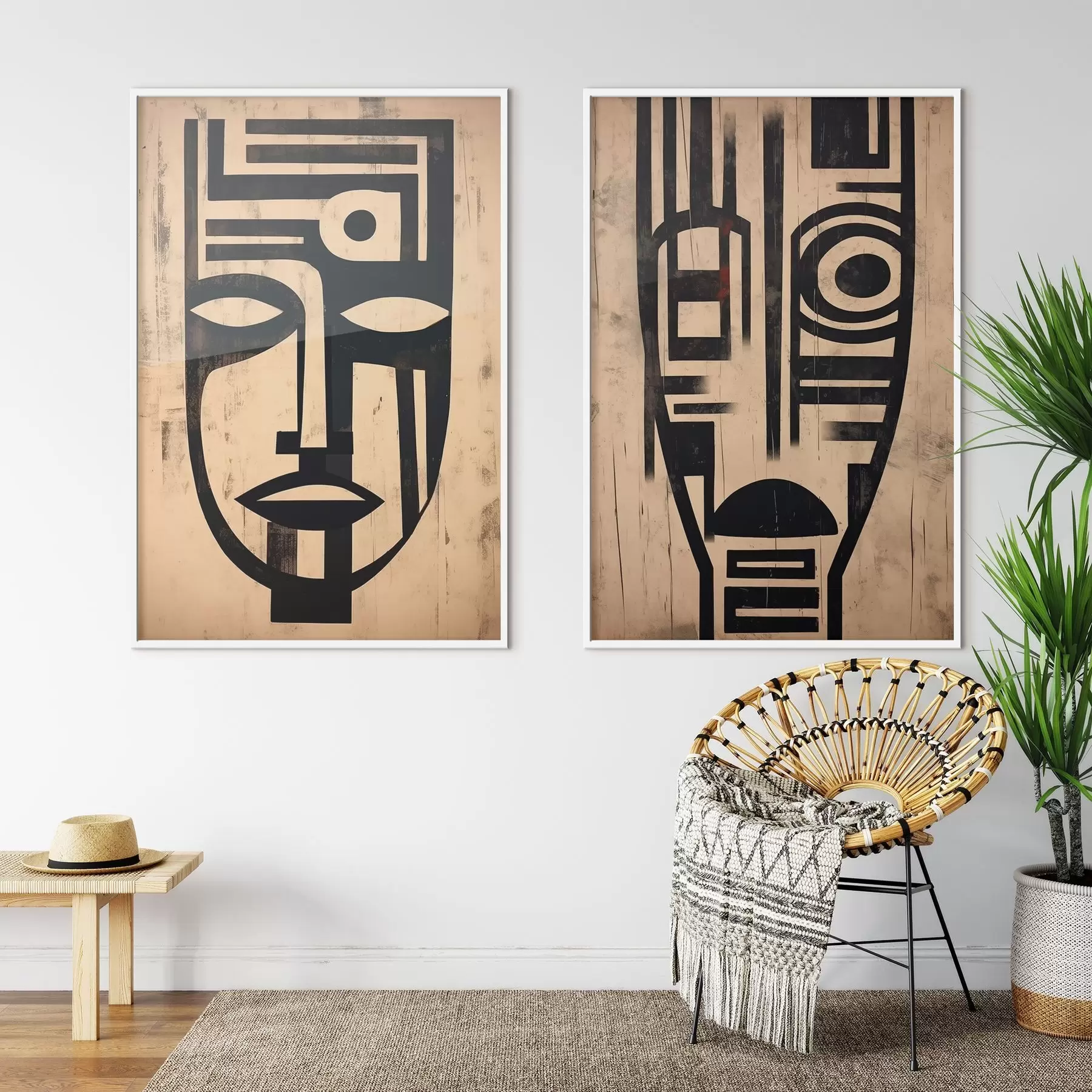 Fototapet Abstraktní masky d00776