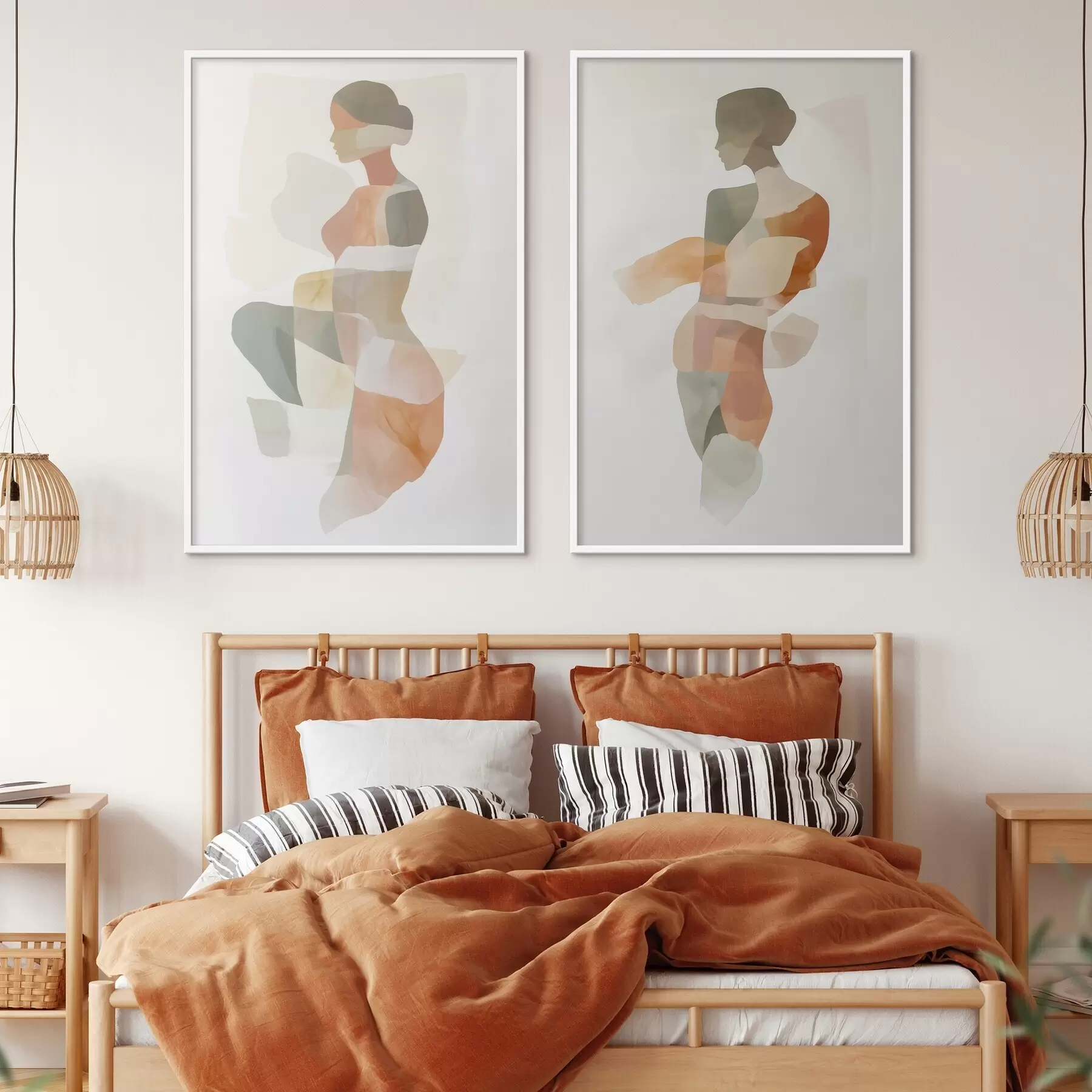 Fototapet Abstraktní ženské siluety d00788