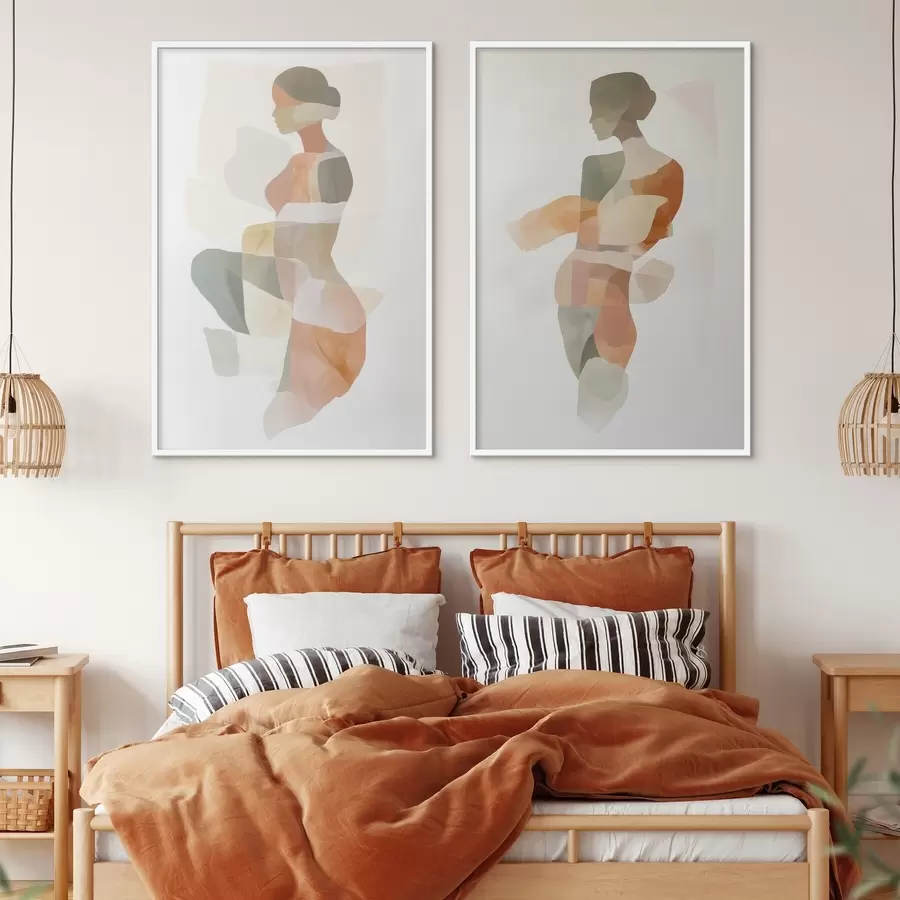 Fototapet Abstraktní ženské siluety d00788