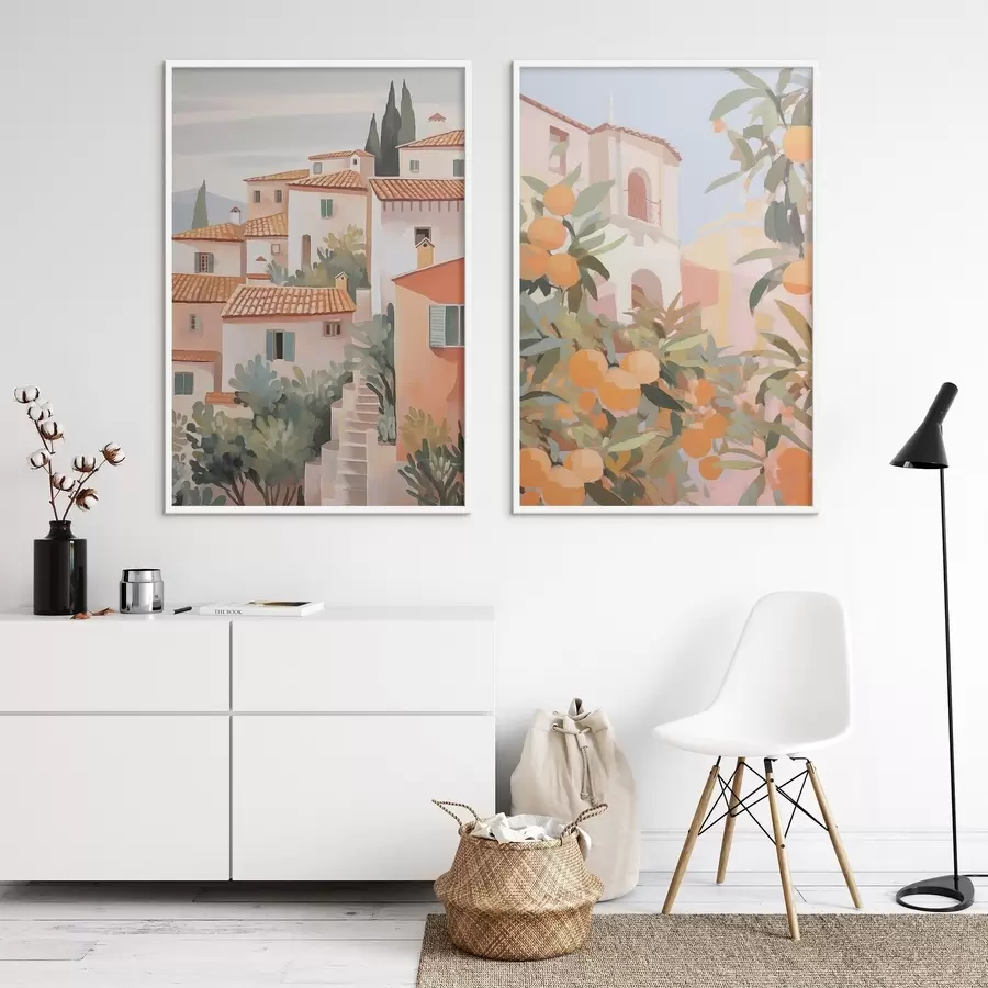 Fototapet Domy uprostřed zahrady d00791