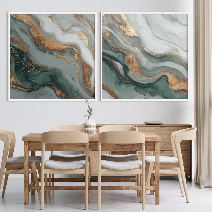 Fototapet Mramorová textura v šedo-tyrkysových tónech d00744