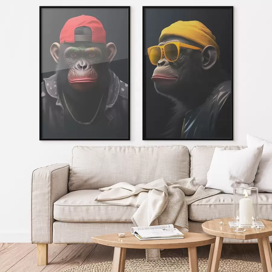 Fototapet Harmonie, Tři tváře, Jasné barvy d00452