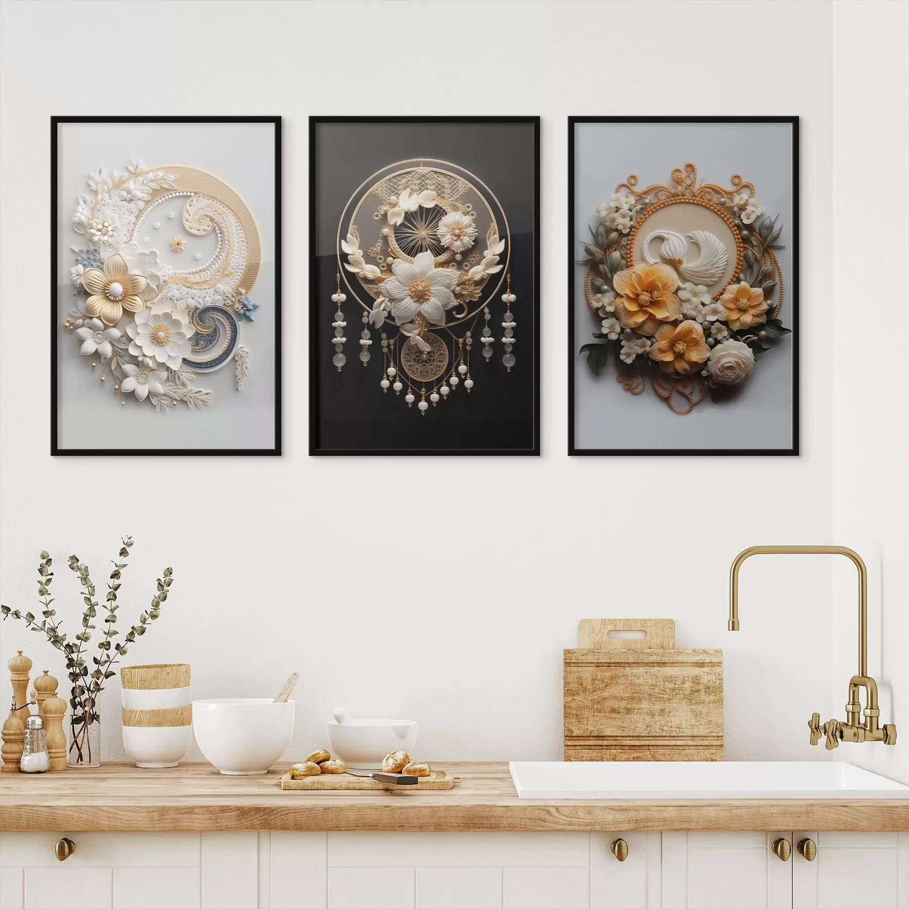 Fototapet Abstraktní kompozice květin d00561