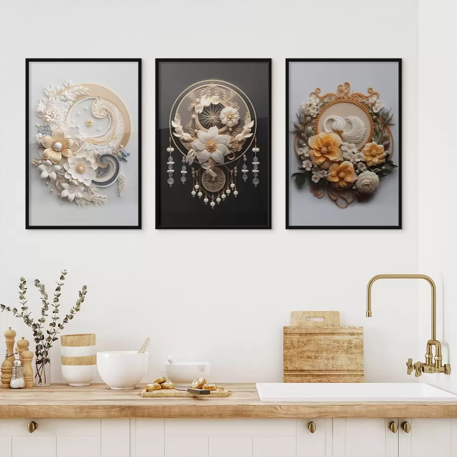 Fototapet Abstraktní kompozice květin d00561