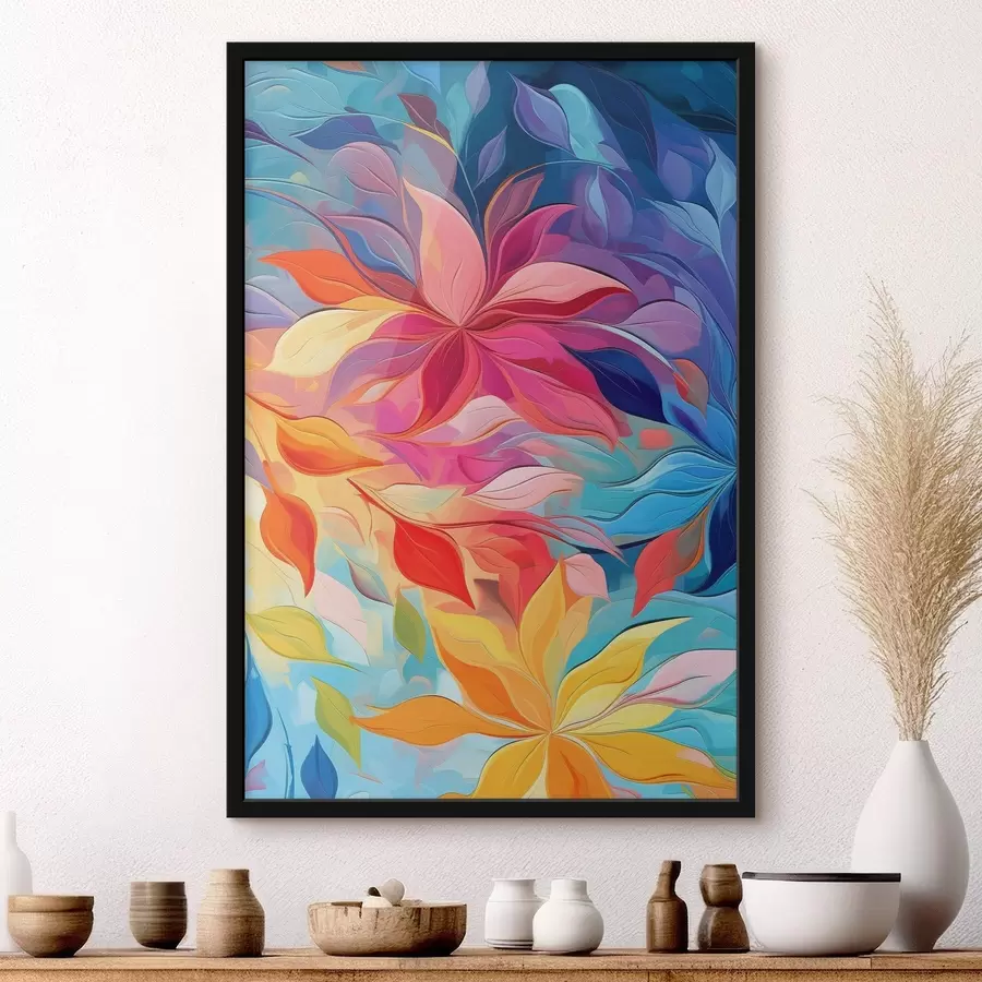 Fototapet Abstraktní květina, imitace olejomalby f47446