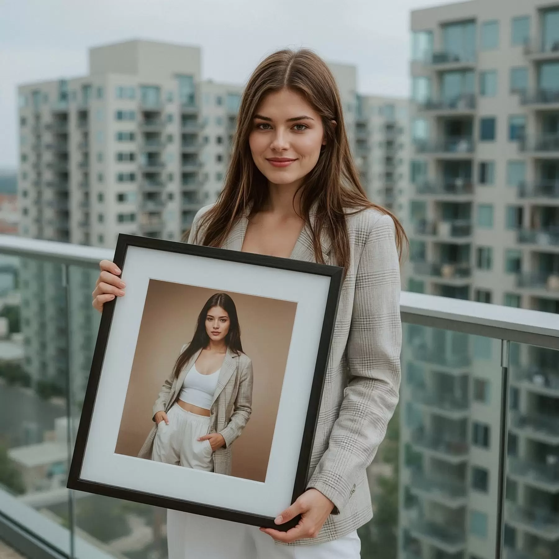 Obraz Portrét z vaší vlastní fotografie na zdi Č. s47159