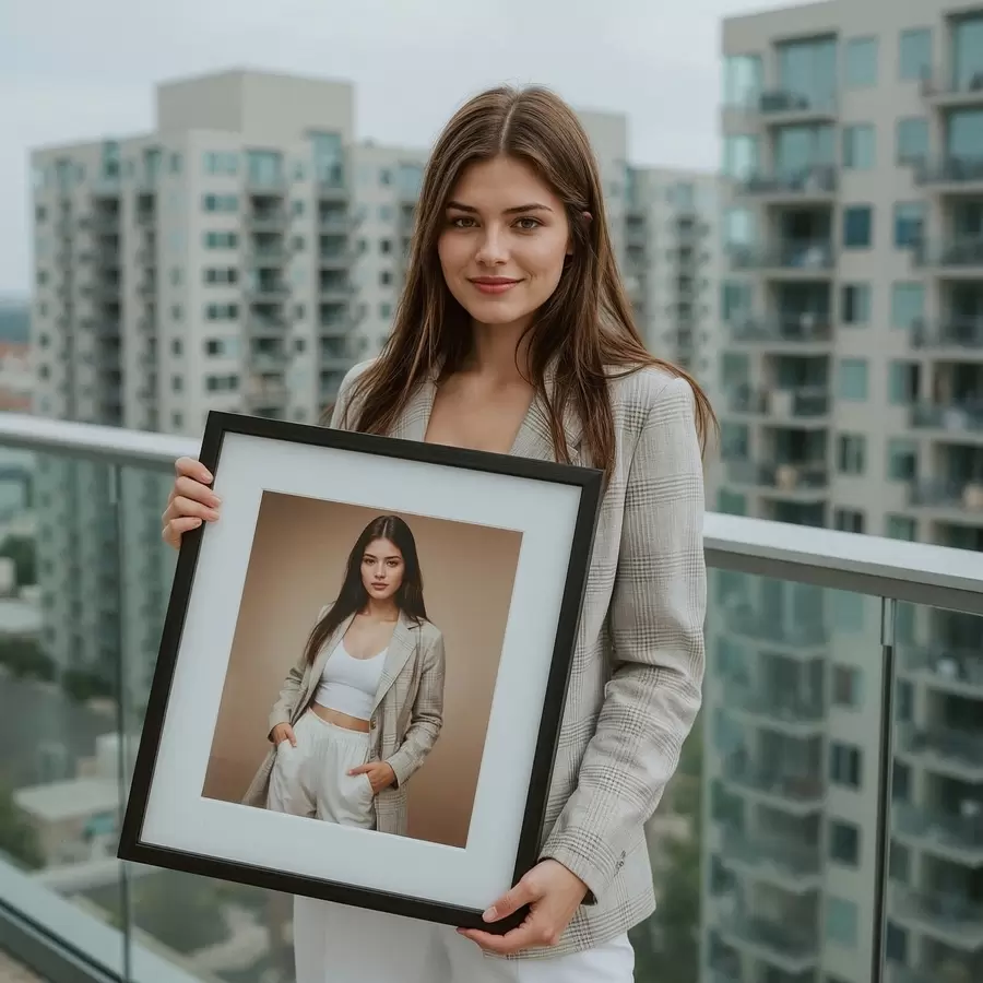 Obraz Portrét z vaší vlastní fotografie na zdi Č. s47159