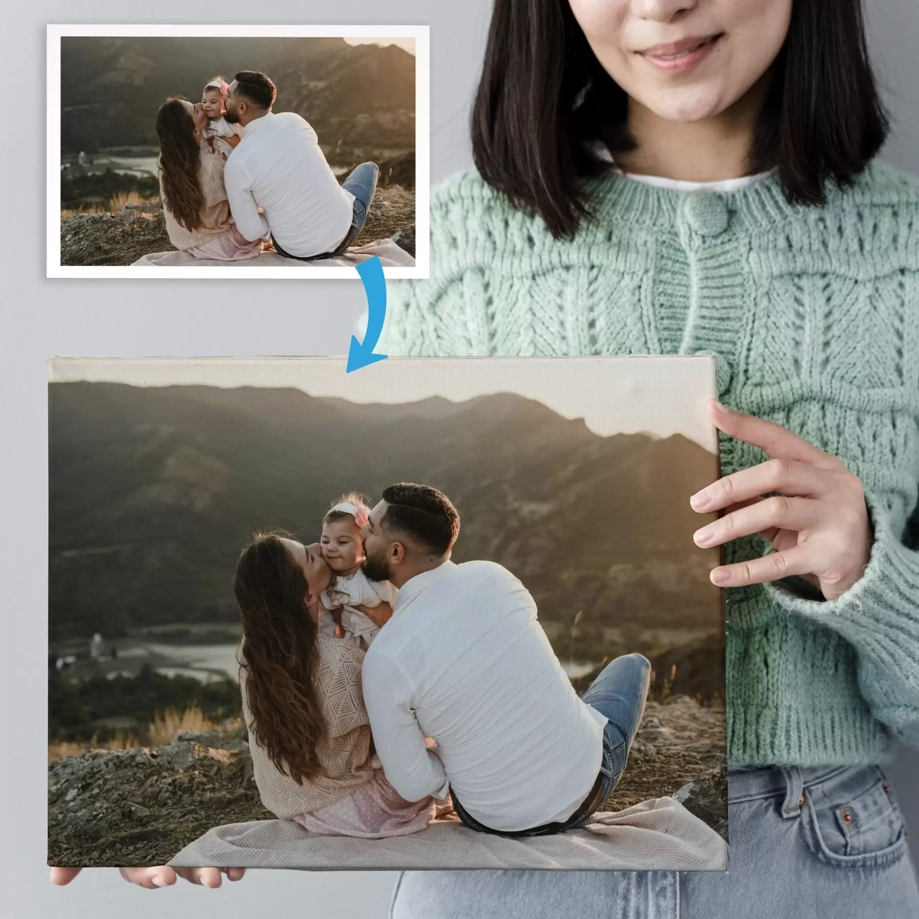 Obraz Romantický dárek pro pár na základě fotografie Č. s47210