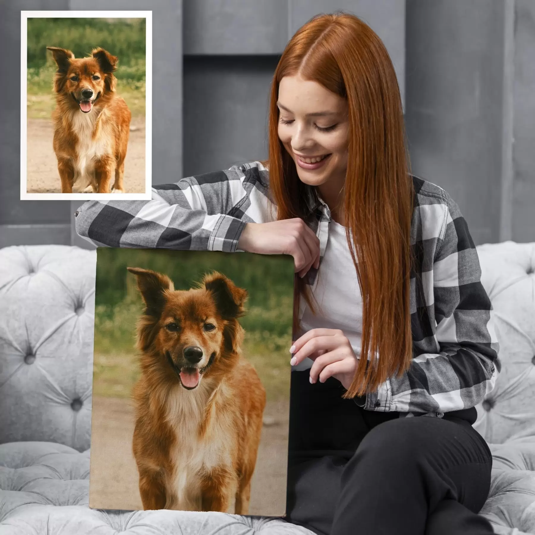 Obraz Váš pes vyrobený na zakázku podle vaší fotografie Č. s47214
