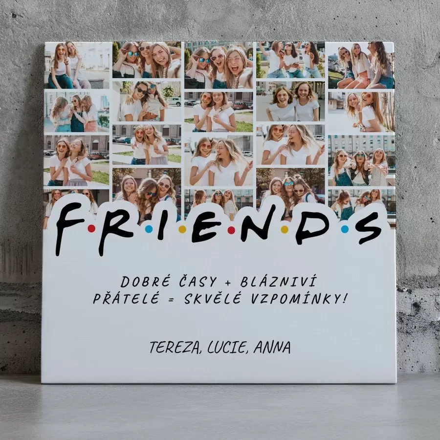 Obraz Dárkový fotokoláž pro přátele na svátky Č. s47226