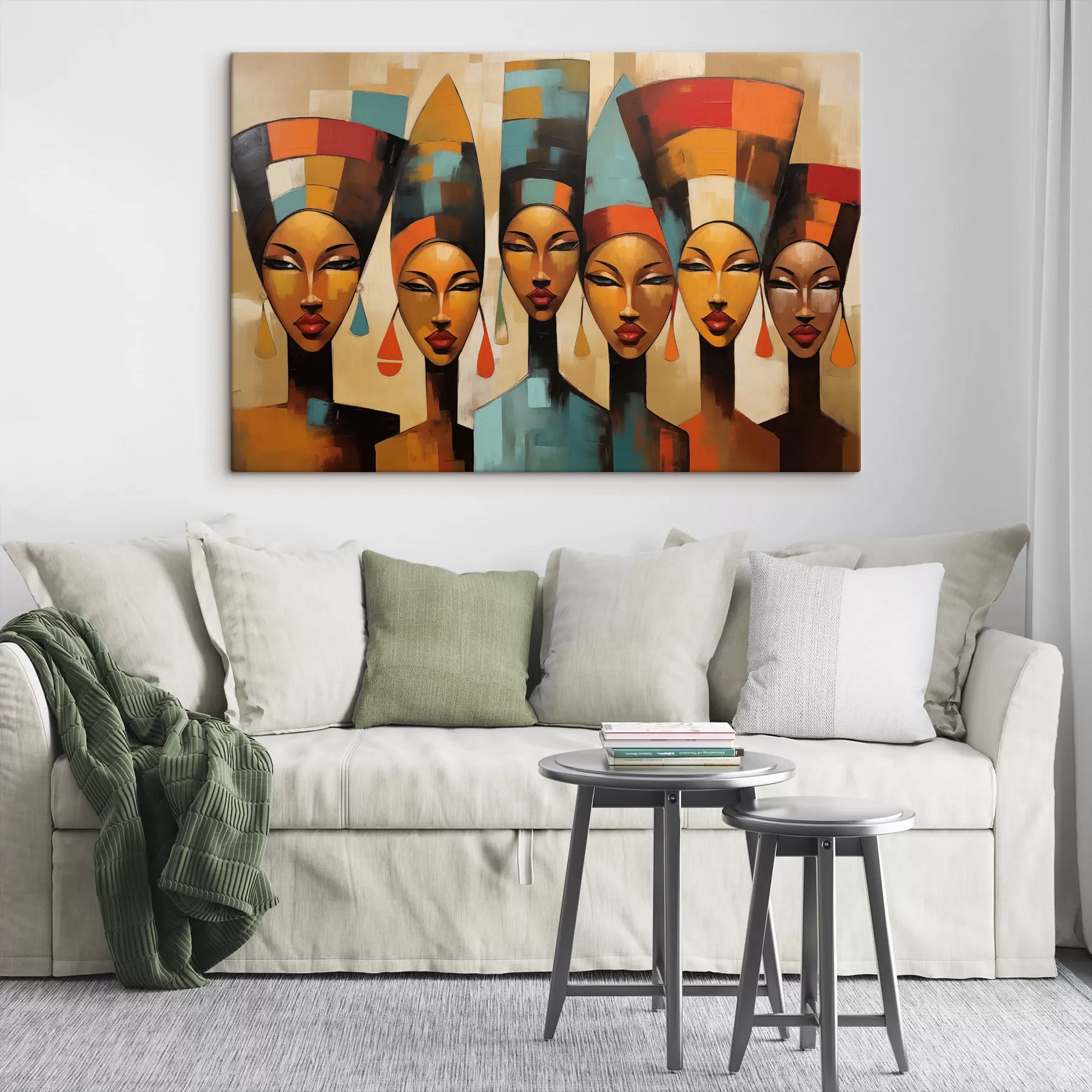 Obraz Portrét žen v africkém stylu Č. s47387