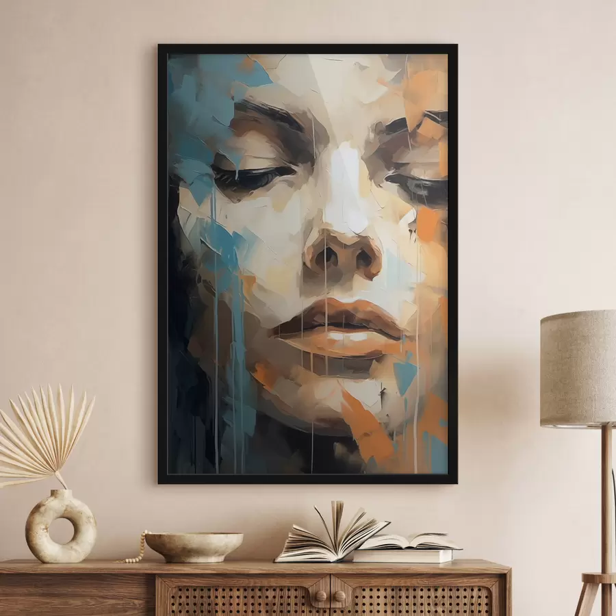 Fototapet Abstraktní portrét f47348