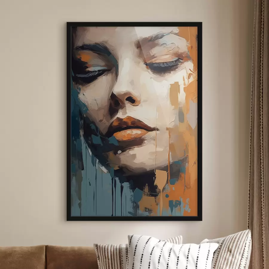 Fototapet Abstraktní portrét f47349