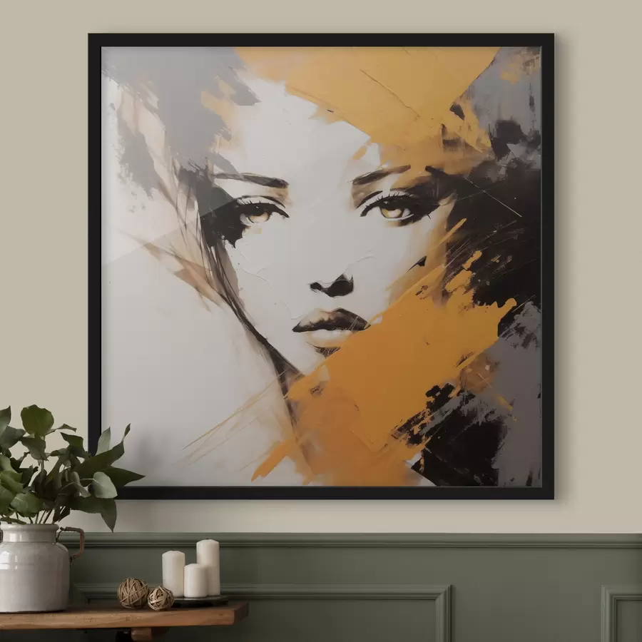 Fototapet Abstraktní portrét f47350