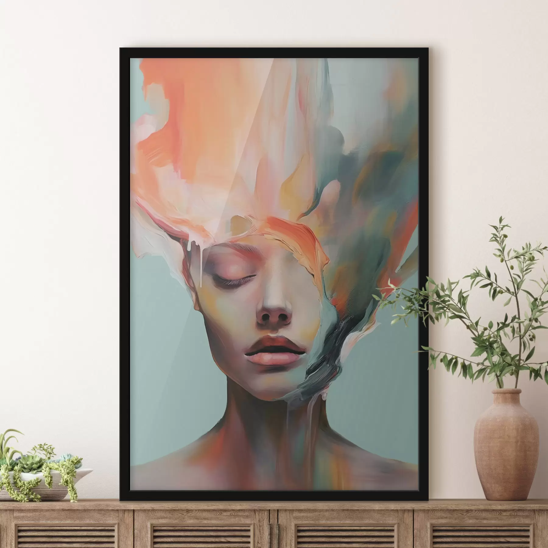 Fototapet Abstraktní portrét dívky f47389