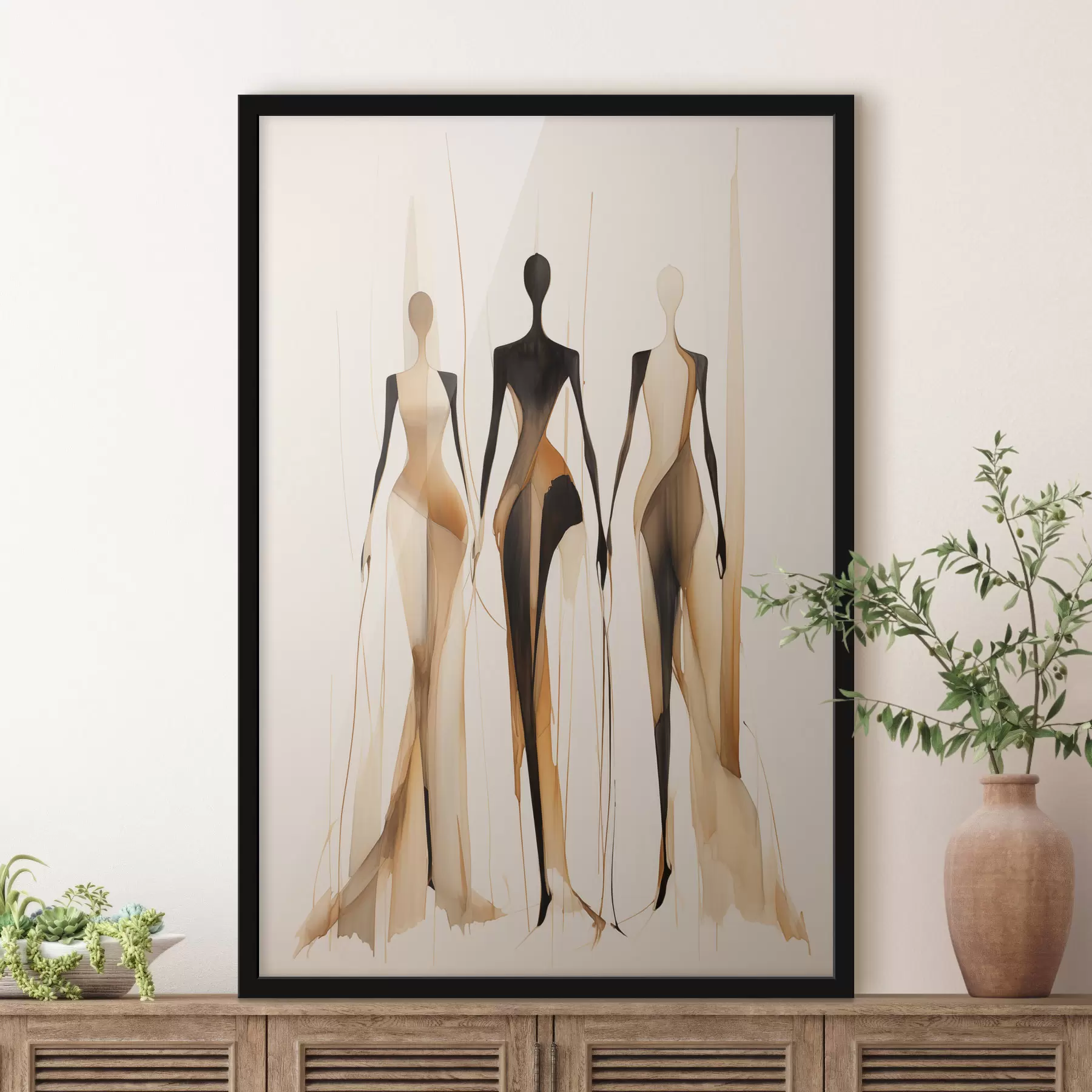 Fototapet Tři siluety f47401