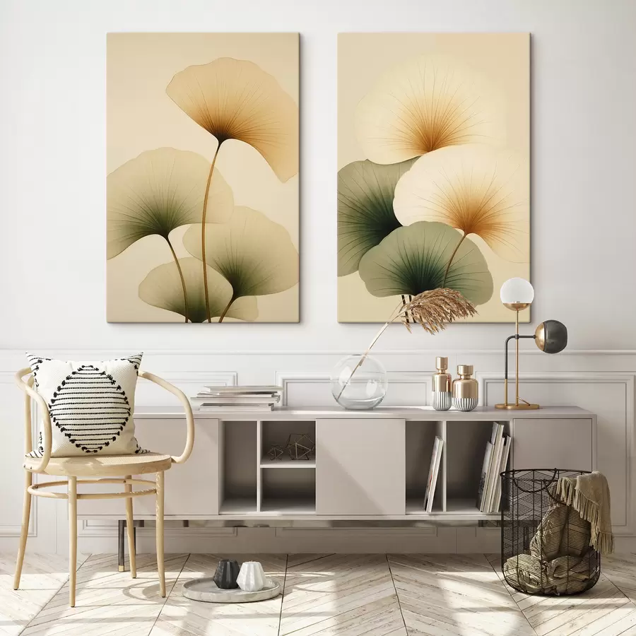 Obraz Listy jinanu dvoulaločného Č. m01213