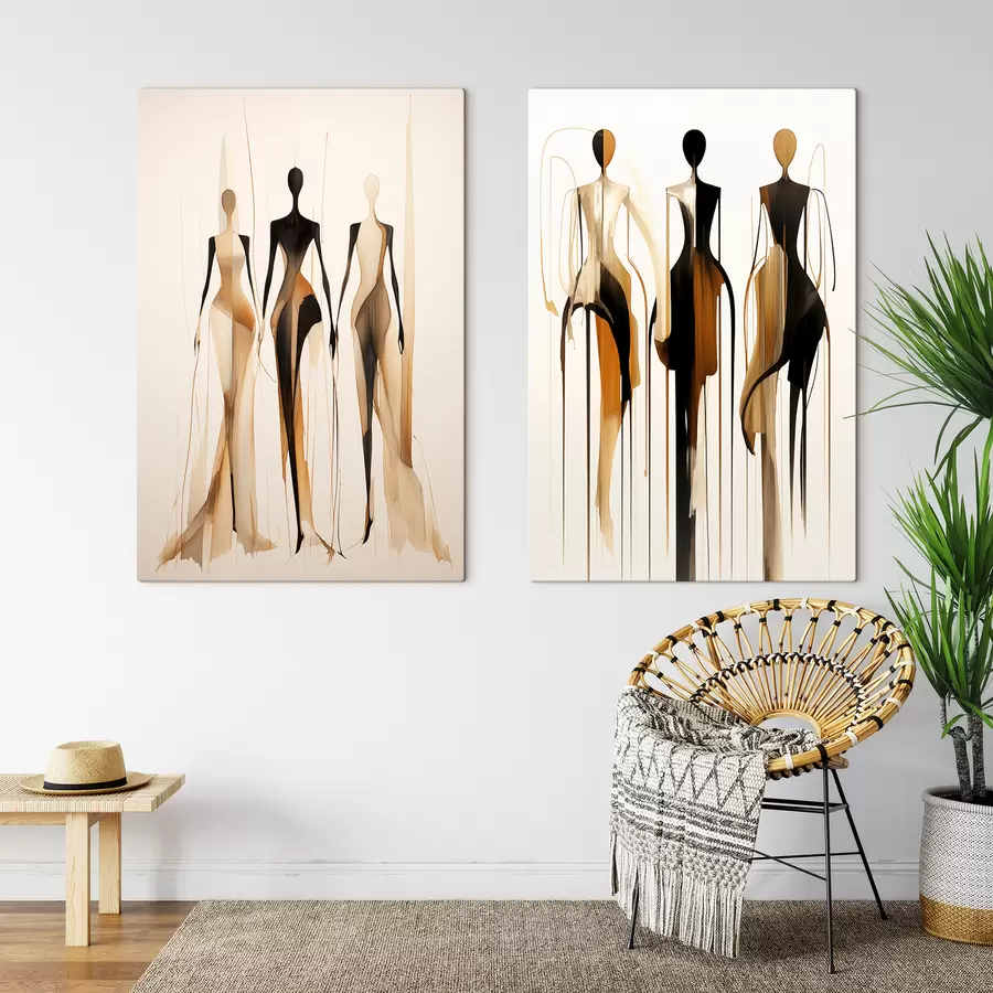 Obraz Abstraktní siluety Č. m01214
