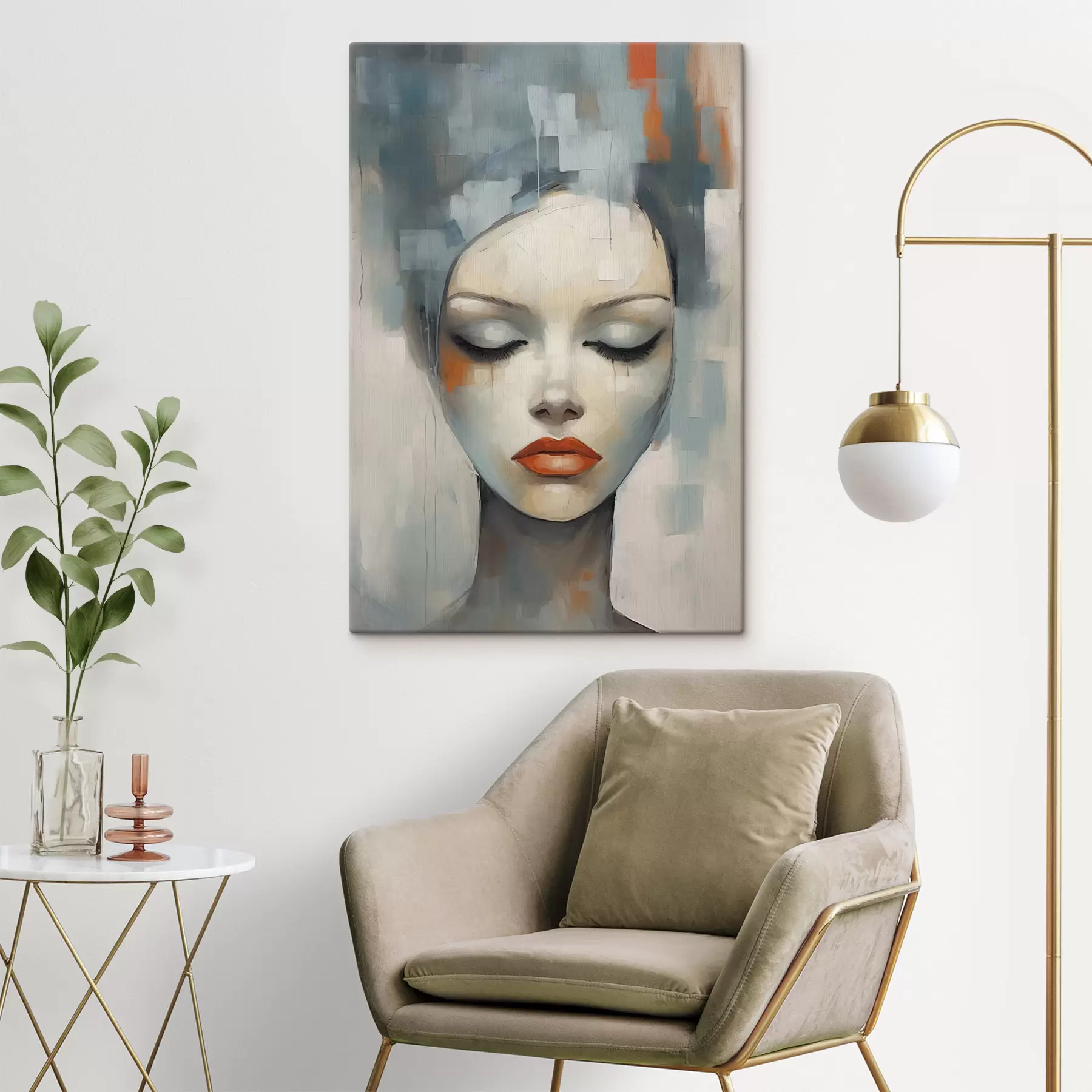 Obraz Abstraktní portrét dívky Č. s47365