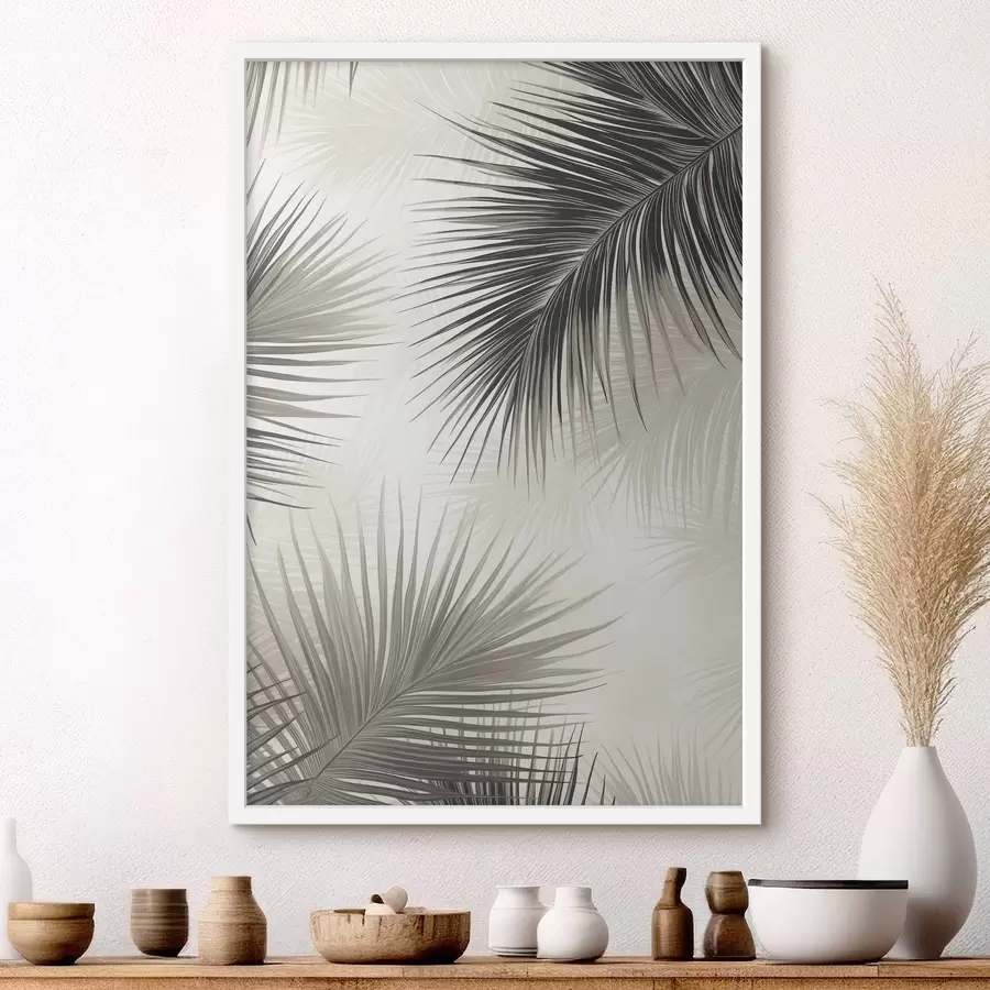 Fototapet Malované palmové větve f47505