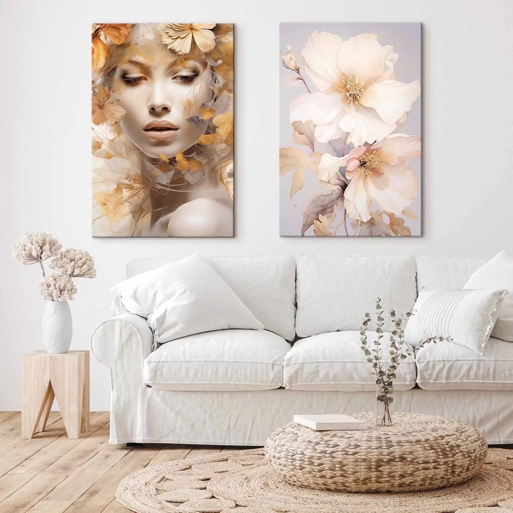 Obraz Dívka a jemné květiny Č. m01251