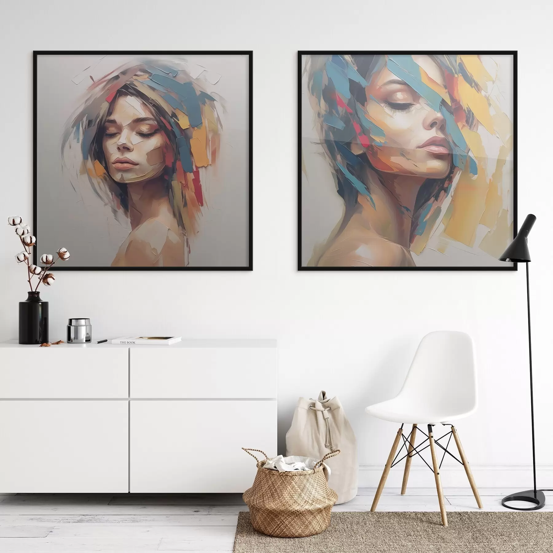 Fototapet Abstraktní portrét ženy d01081