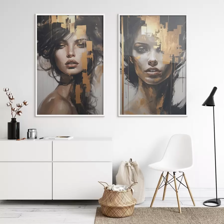 Fototapet Abstraktní portrét dívky d01082