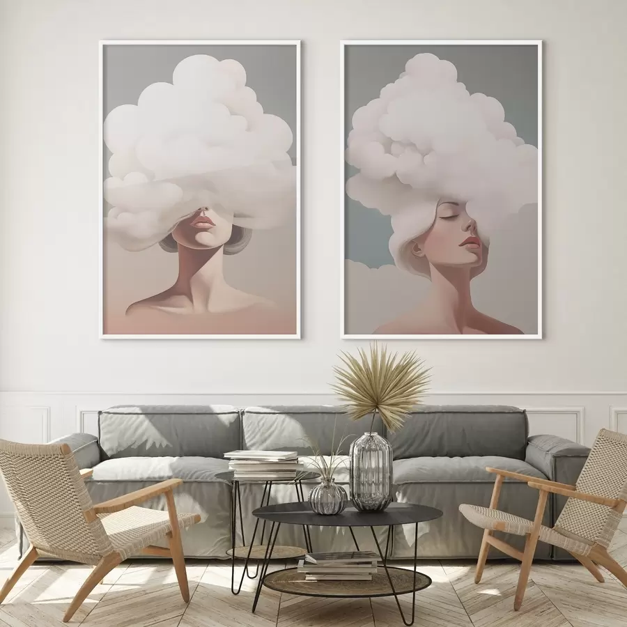 Fototapet Dívka a mrak d01186