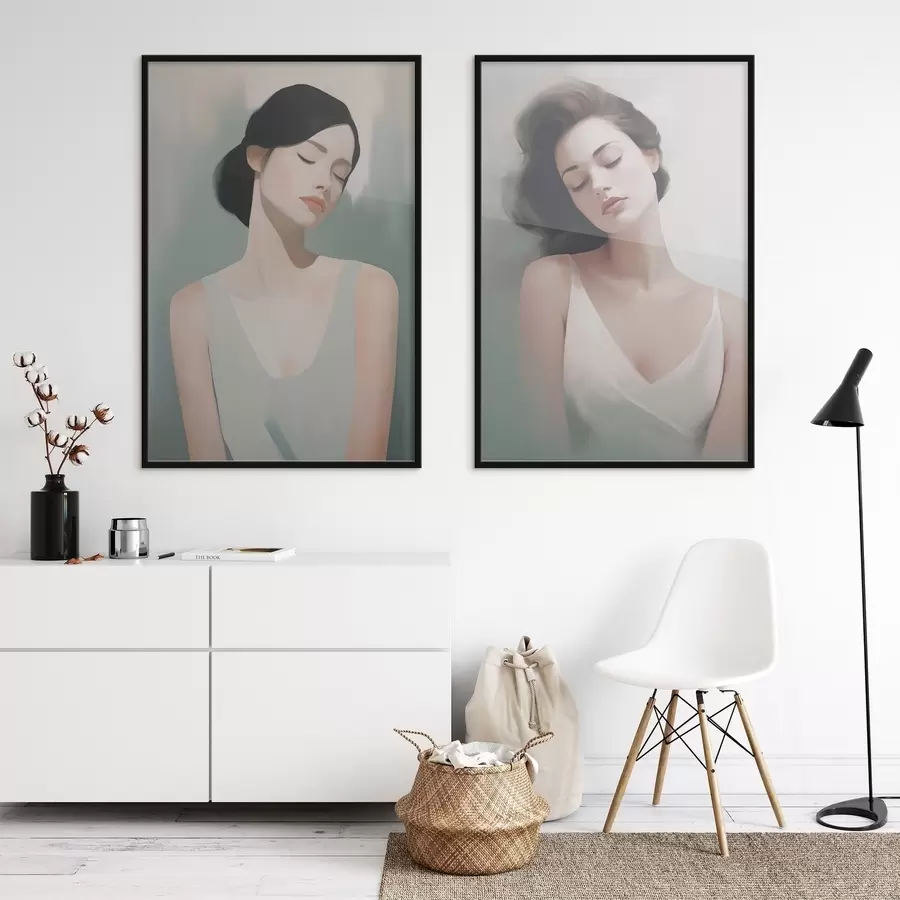 Fototapet Dívka se zavřenýma očima d01188