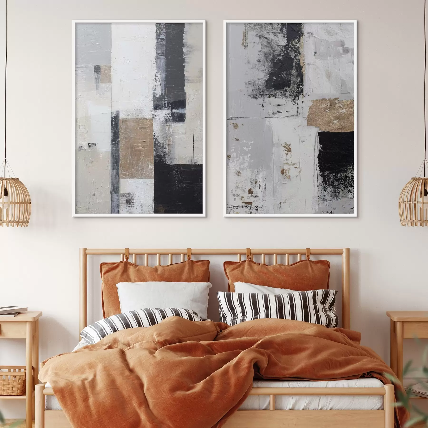 Fototapet současná abstrakce v kontrastních barvách d01176