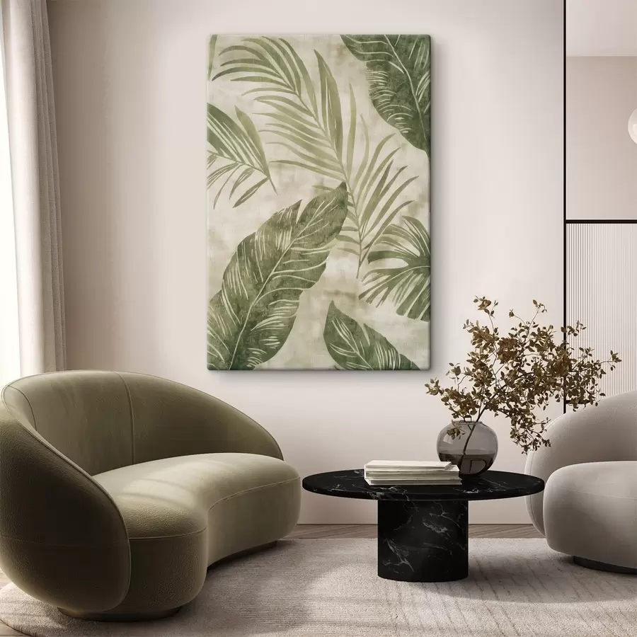 Obraz Tropické listy, imitace starého pozadí Č. s47631