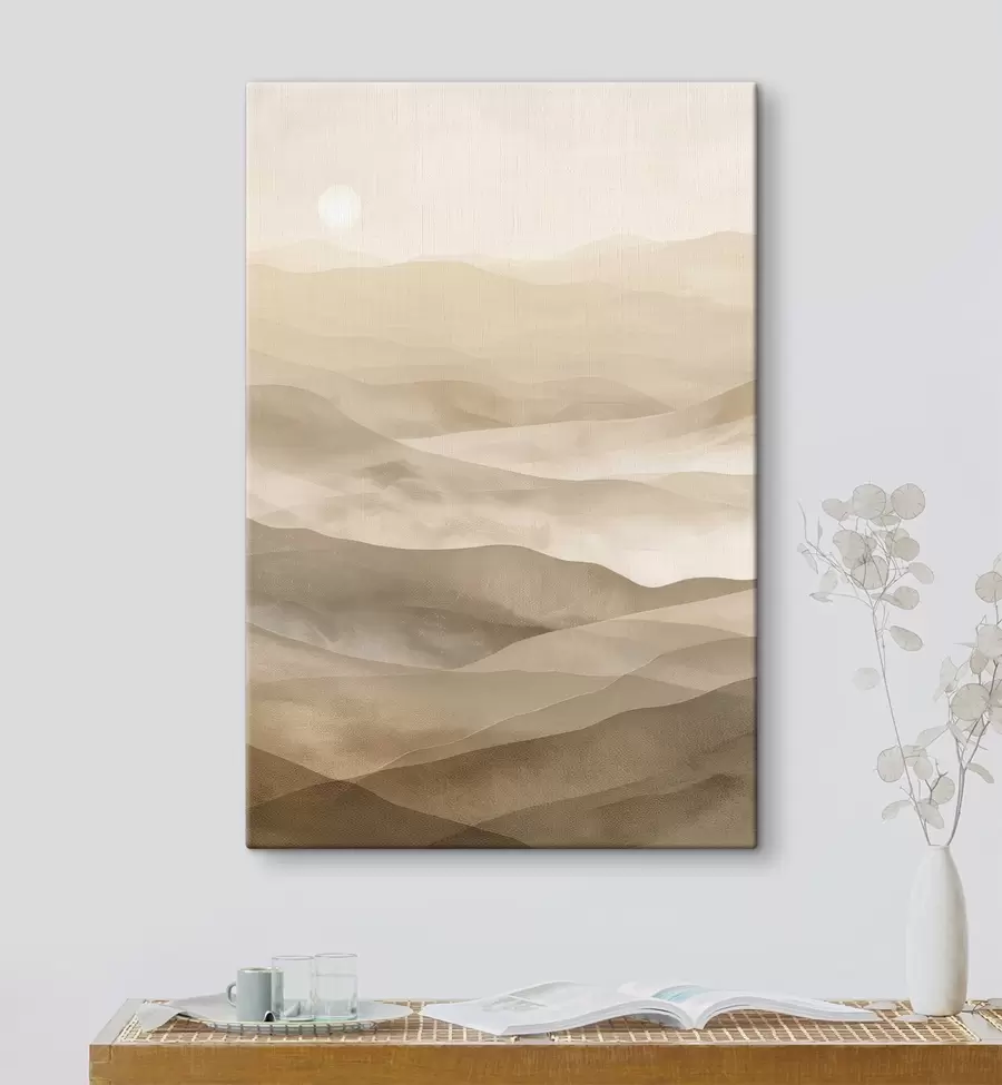 Obraz Hory ve světlých tónech, imitace akvarelu Č. s47638