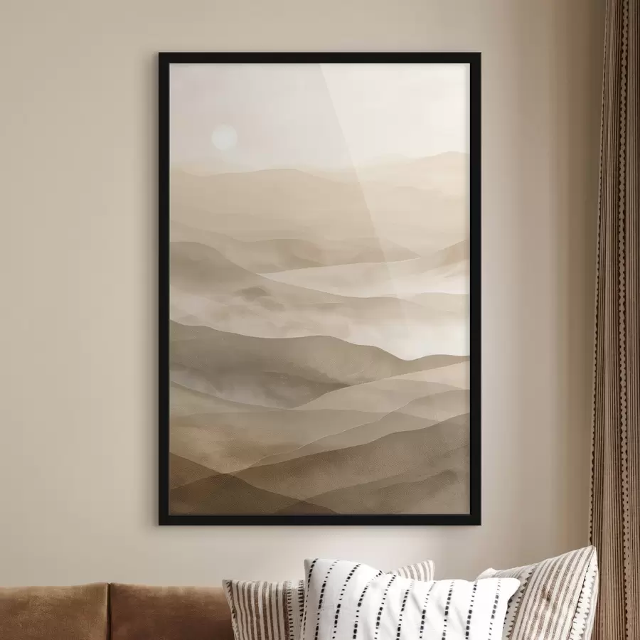 Fototapet Hory ve světlých tónech, imitace akvarelu f47638