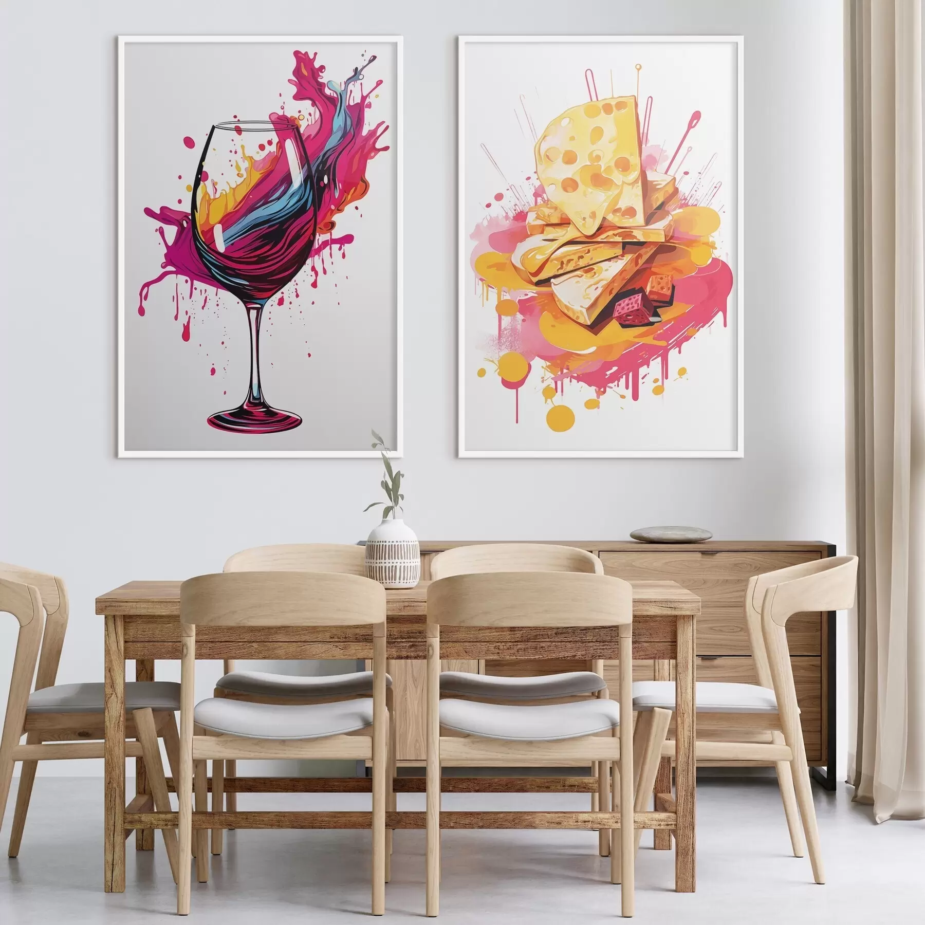 Fototapet Víno a sýr d00551