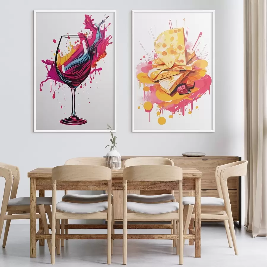 Fototapet Víno a sýr d00551