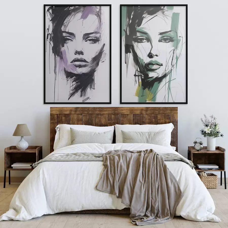 Fototapet Abstraktní ženský portrét d01226