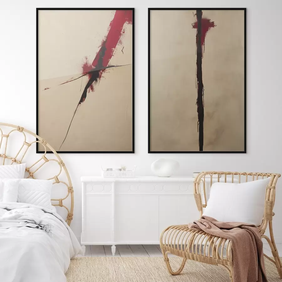 Fototapet Červená abstrakce d01215