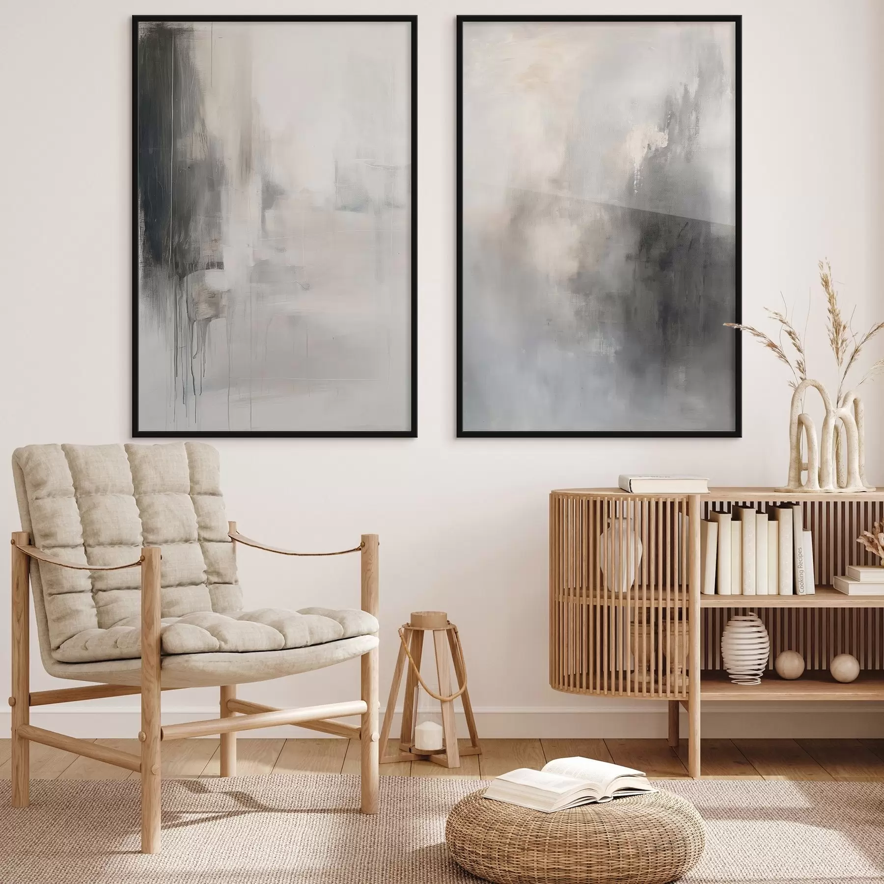 Fototapet Abstraktní kompozice v neutrálních tónech d01216