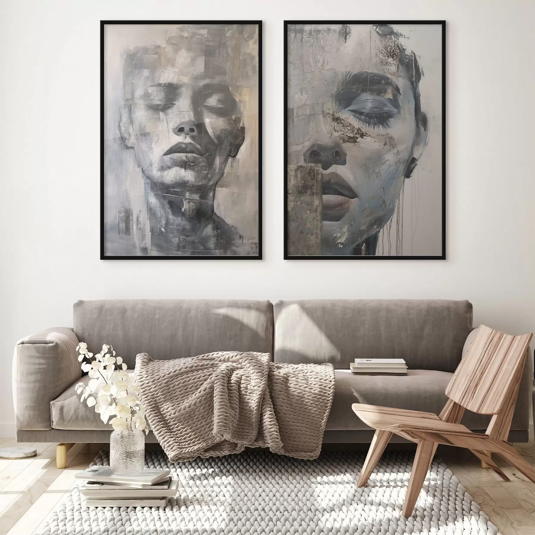 Fototapet Současný abstraktní ženský portrét d01232