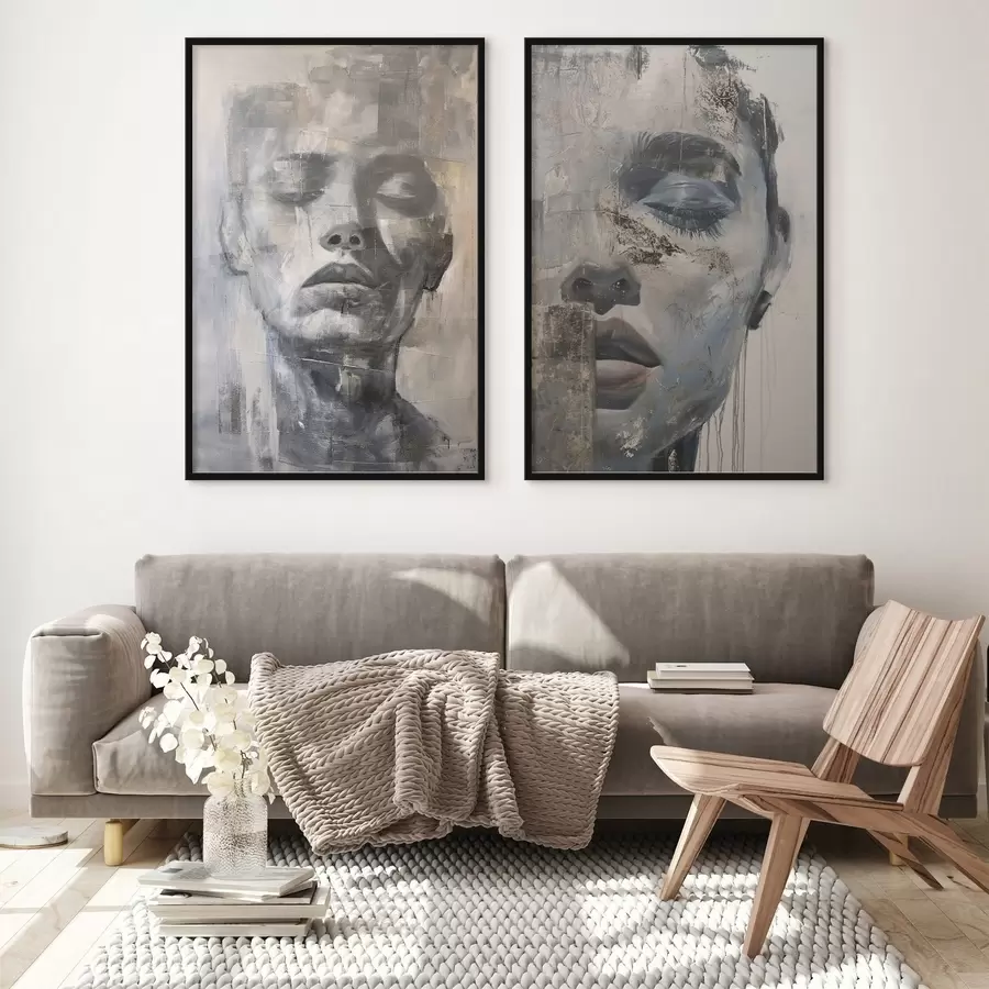 Fototapet Současný abstraktní ženský portrét d01232