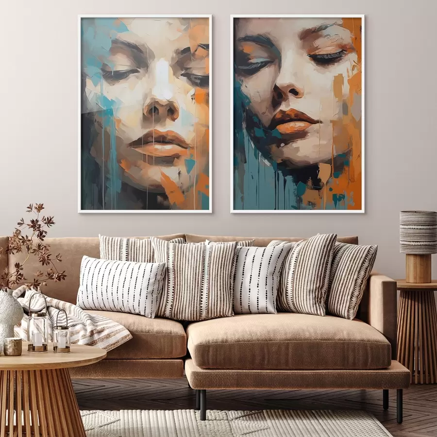 Fototapet Abstraktní portréty d01196