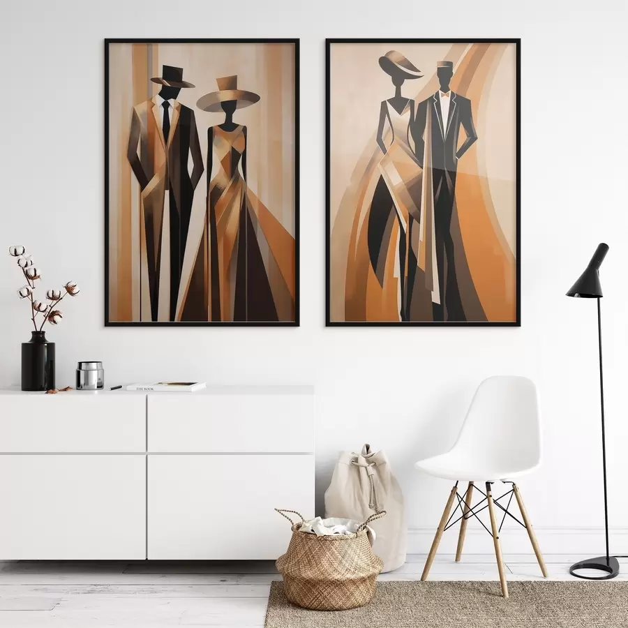 Fototapet Abstraktní pár d01200