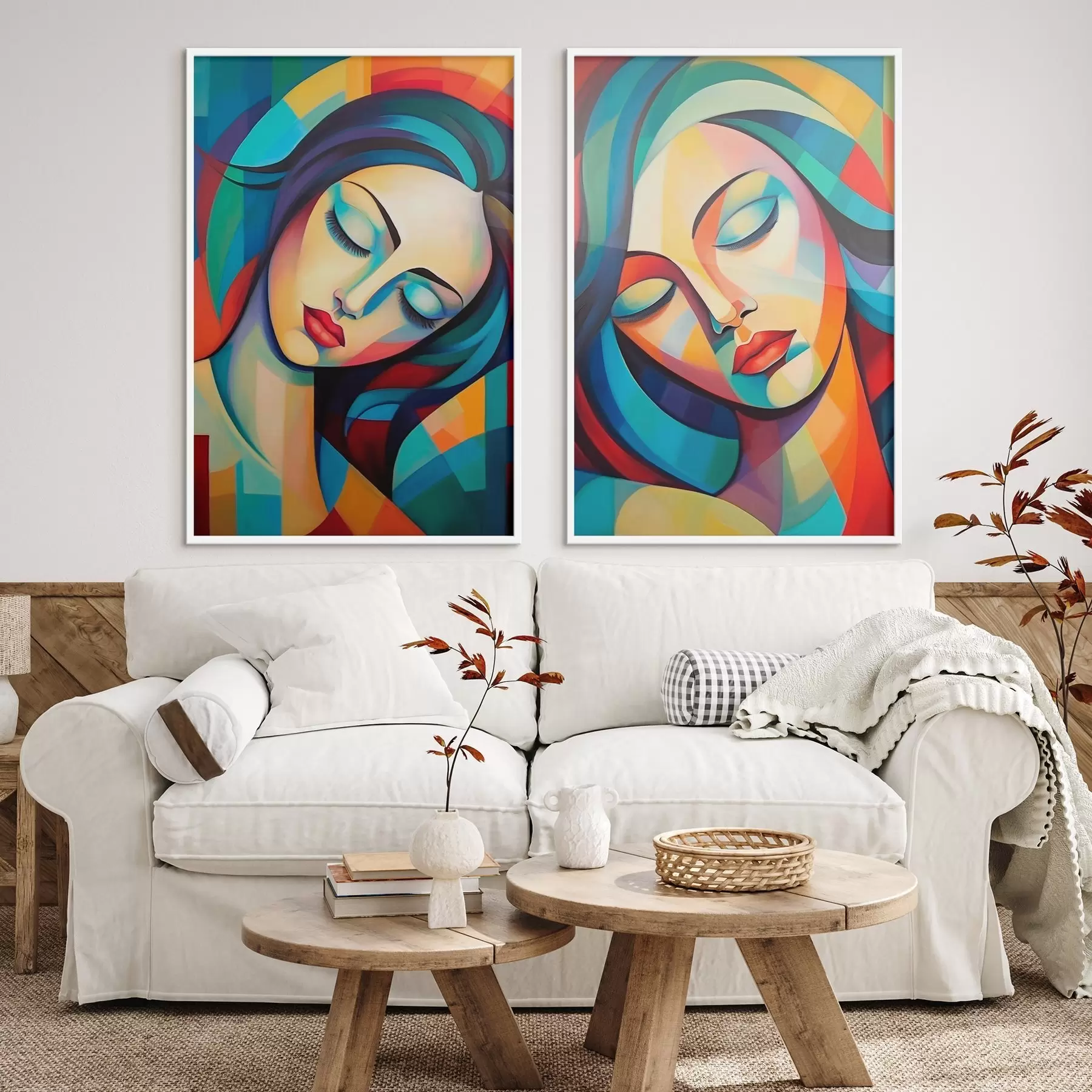 Fototapet Abstraktní portréty d01203