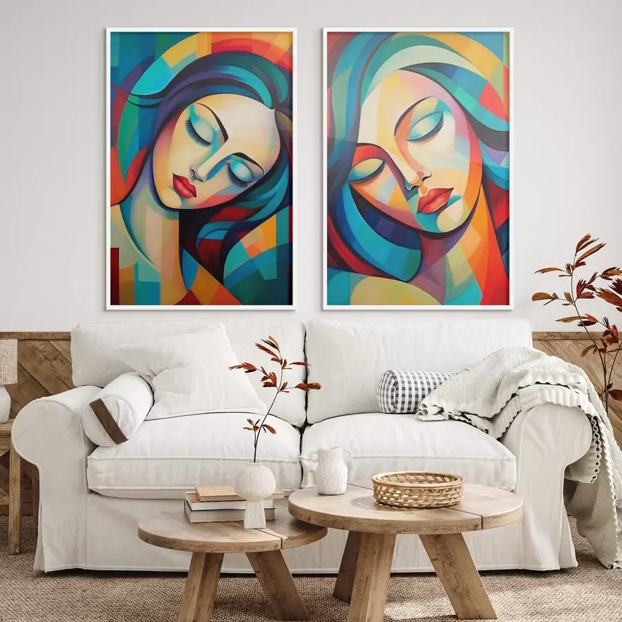 Fototapet Abstraktní portréty d01203