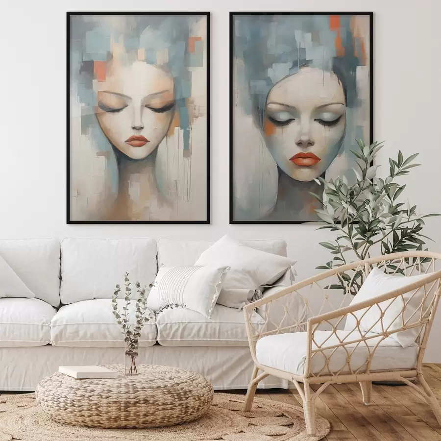 Fototapet Abstraktní portréty d01204