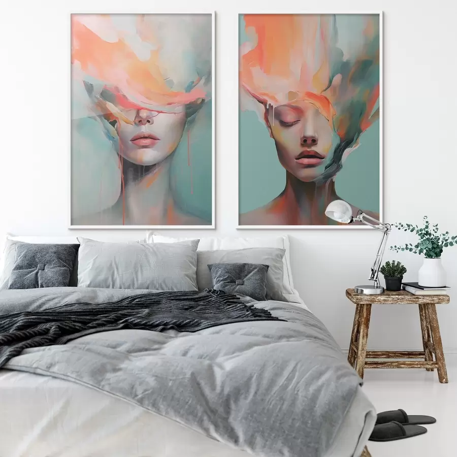 Fototapet Abstraktní portréty d01211