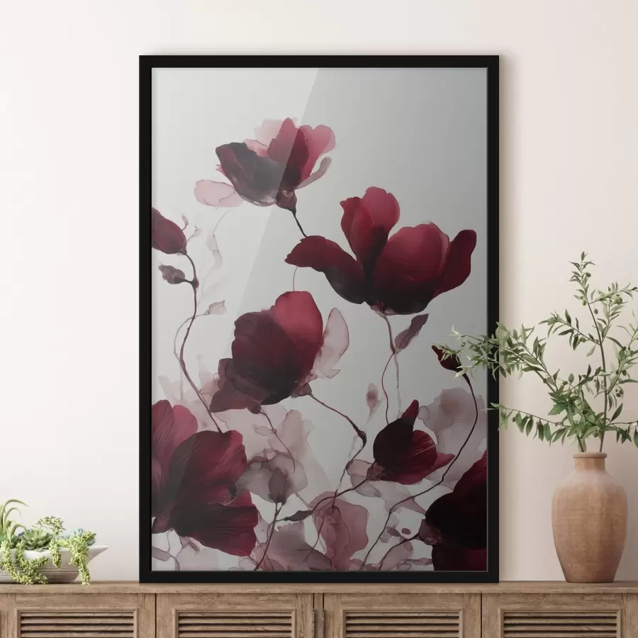 Fototapet Jemné máky s rozmazaným efektem v akvarelovém harmonickém stylu f46962